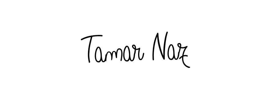 Check out images of Autograph of Tamar Naz name. Actor Tamar Naz Signature Style. Angelique-Rose-font-FFP is a professional sign style online. Tamar Naz signature style 5 images and pictures png