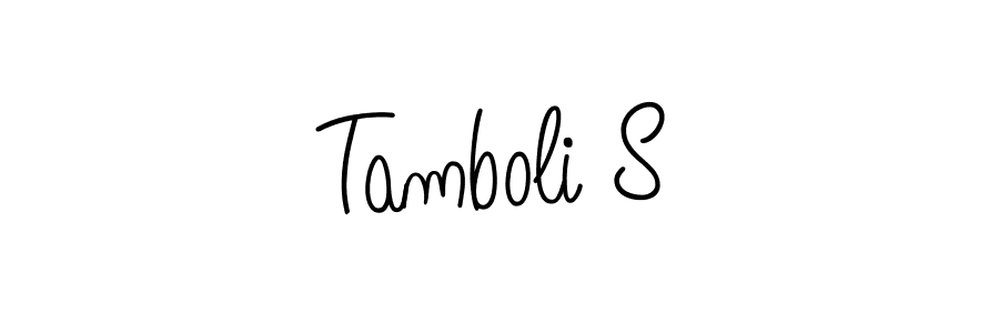Once you've used our free online signature maker to create your best signature Angelique-Rose-font-FFP style, it's time to enjoy all of the benefits that Tamboli S name signing documents. Tamboli S signature style 5 images and pictures png