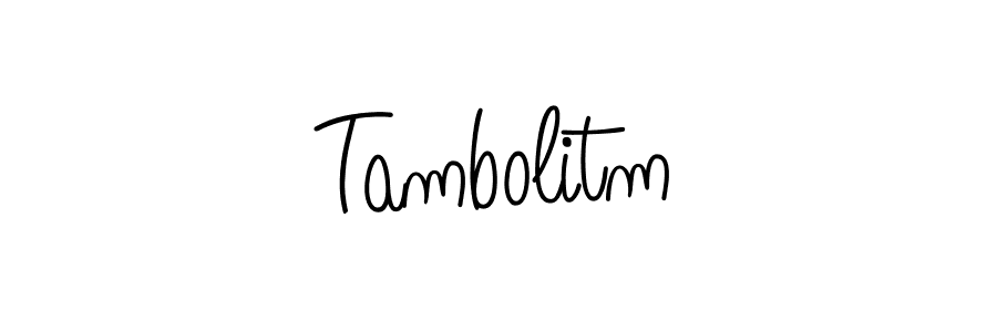 How to make Tambolitm name signature. Use Angelique-Rose-font-FFP style for creating short signs online. This is the latest handwritten sign. Tambolitm signature style 5 images and pictures png