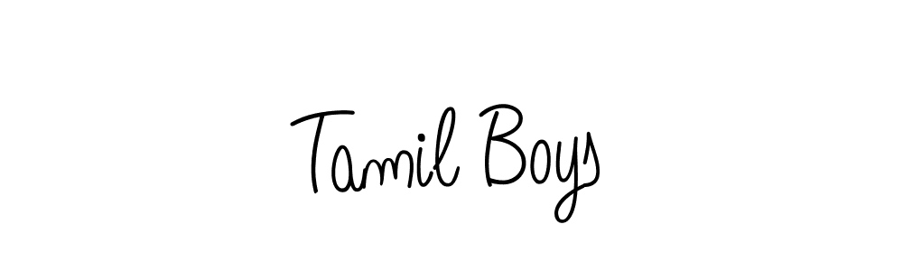 Tamil Boys stylish signature style. Best Handwritten Sign (Angelique-Rose-font-FFP) for my name. Handwritten Signature Collection Ideas for my name Tamil Boys. Tamil Boys signature style 5 images and pictures png