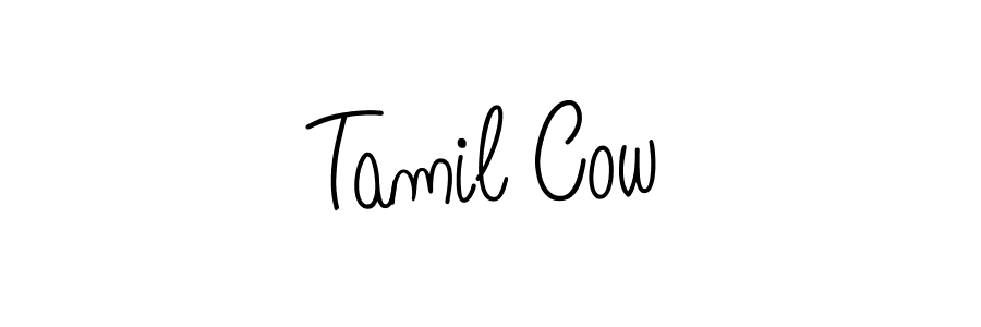 Check out images of Autograph of Tamil Cow name. Actor Tamil Cow Signature Style. Angelique-Rose-font-FFP is a professional sign style online. Tamil Cow signature style 5 images and pictures png