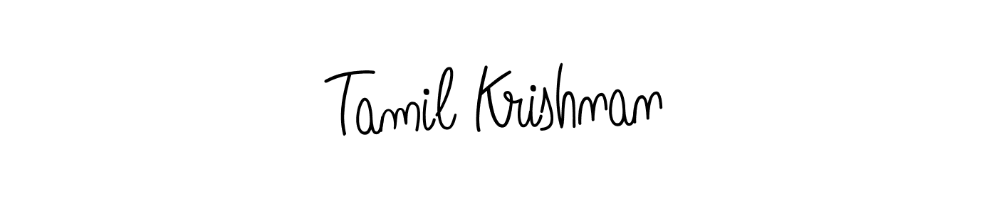 Check out images of Autograph of Tamil Krishnan name. Actor Tamil Krishnan Signature Style. Angelique-Rose-font-FFP is a professional sign style online. Tamil Krishnan signature style 5 images and pictures png