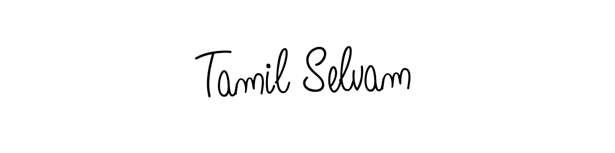 if you are searching for the best signature style for your name Tamil Selvam. so please give up your signature search. here we have designed multiple signature styles  using Angelique-Rose-font-FFP. Tamil Selvam signature style 5 images and pictures png