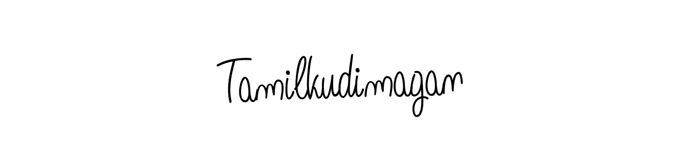Tamilkudimagan stylish signature style. Best Handwritten Sign (Angelique-Rose-font-FFP) for my name. Handwritten Signature Collection Ideas for my name Tamilkudimagan. Tamilkudimagan signature style 5 images and pictures png