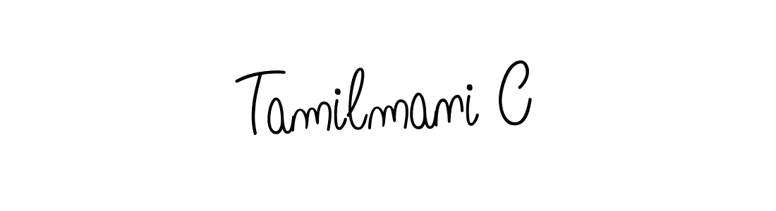 Create a beautiful signature design for name Tamilmani C. With this signature (Angelique-Rose-font-FFP) fonts, you can make a handwritten signature for free. Tamilmani C signature style 5 images and pictures png