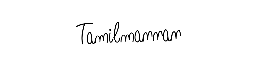 You should practise on your own different ways (Angelique-Rose-font-FFP) to write your name (Tamilmannan) in signature. don't let someone else do it for you. Tamilmannan signature style 5 images and pictures png