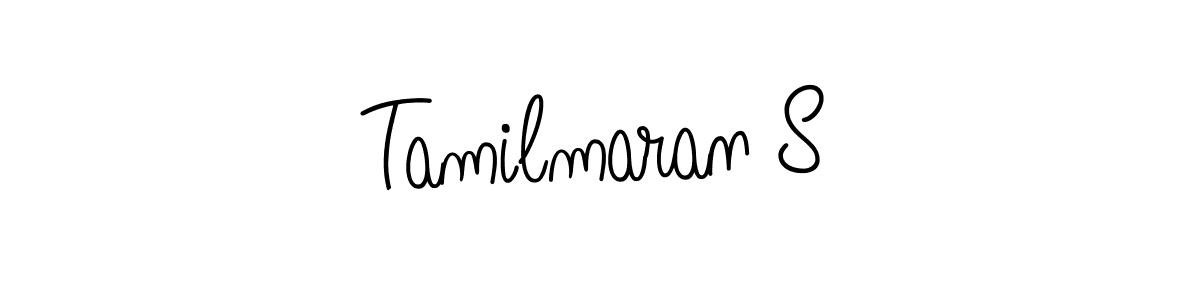 The best way (Angelique-Rose-font-FFP) to make a short signature is to pick only two or three words in your name. The name Tamilmaran S include a total of six letters. For converting this name. Tamilmaran S signature style 5 images and pictures png