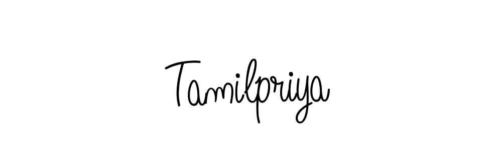 Design your own signature with our free online signature maker. With this signature software, you can create a handwritten (Angelique-Rose-font-FFP) signature for name Tamilpriya. Tamilpriya signature style 5 images and pictures png