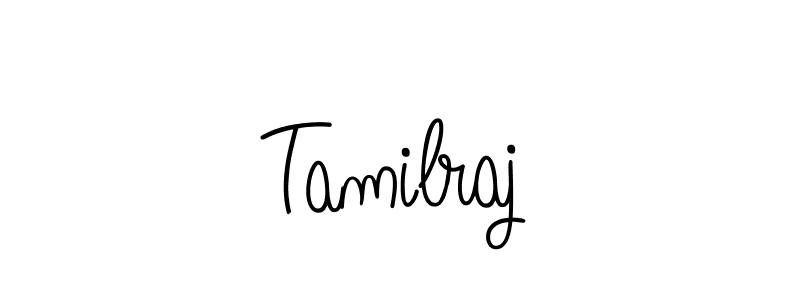 Use a signature maker to create a handwritten signature online. With this signature software, you can design (Angelique-Rose-font-FFP) your own signature for name Tamilraj. Tamilraj signature style 5 images and pictures png