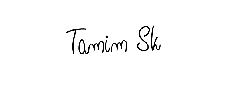 Make a beautiful signature design for name Tamim Sk. With this signature (Angelique-Rose-font-FFP) style, you can create a handwritten signature for free. Tamim Sk signature style 5 images and pictures png