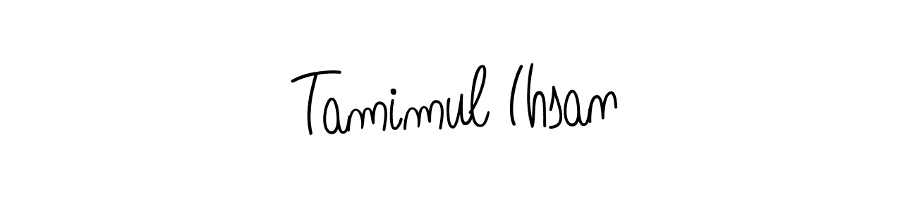if you are searching for the best signature style for your name Tamimul Ihsan. so please give up your signature search. here we have designed multiple signature styles  using Angelique-Rose-font-FFP. Tamimul Ihsan signature style 5 images and pictures png