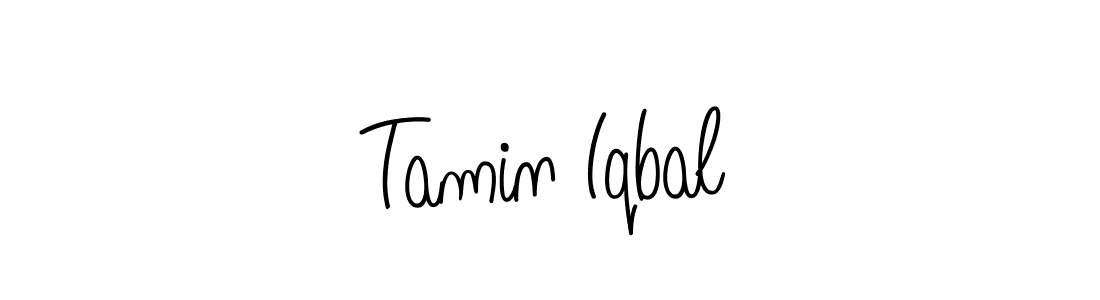 Tamin Iqbal stylish signature style. Best Handwritten Sign (Angelique-Rose-font-FFP) for my name. Handwritten Signature Collection Ideas for my name Tamin Iqbal. Tamin Iqbal signature style 5 images and pictures png