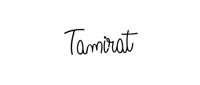Make a beautiful signature design for name Tamirat. With this signature (Angelique-Rose-font-FFP) style, you can create a handwritten signature for free. Tamirat signature style 5 images and pictures png