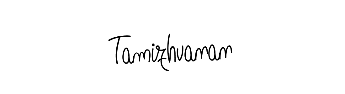 Make a beautiful signature design for name Tamizhvanan. With this signature (Angelique-Rose-font-FFP) style, you can create a handwritten signature for free. Tamizhvanan signature style 5 images and pictures png