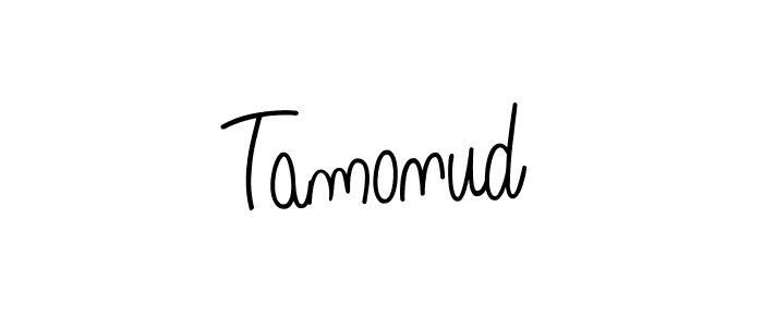 How to make Tamonud name signature. Use Angelique-Rose-font-FFP style for creating short signs online. This is the latest handwritten sign. Tamonud signature style 5 images and pictures png