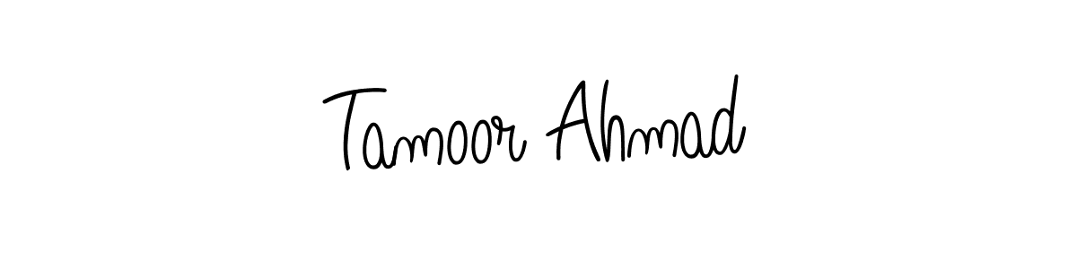 Use a signature maker to create a handwritten signature online. With this signature software, you can design (Angelique-Rose-font-FFP) your own signature for name Tamoor Ahmad. Tamoor Ahmad signature style 5 images and pictures png