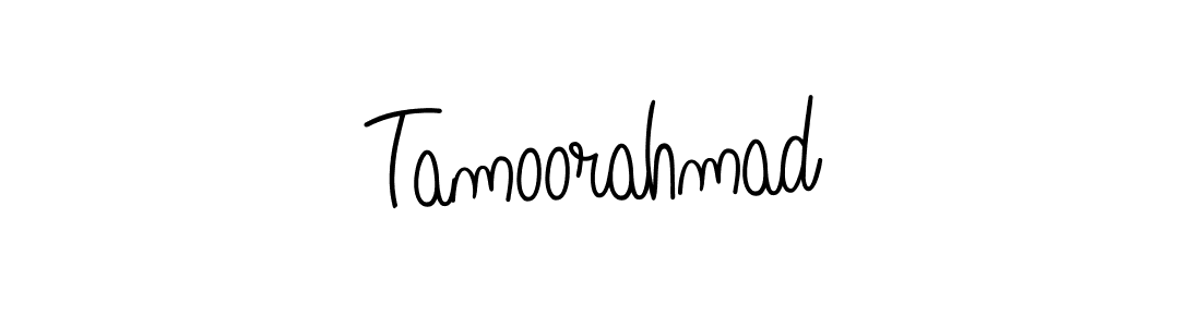 Design your own signature with our free online signature maker. With this signature software, you can create a handwritten (Angelique-Rose-font-FFP) signature for name Tamoorahmad. Tamoorahmad signature style 5 images and pictures png