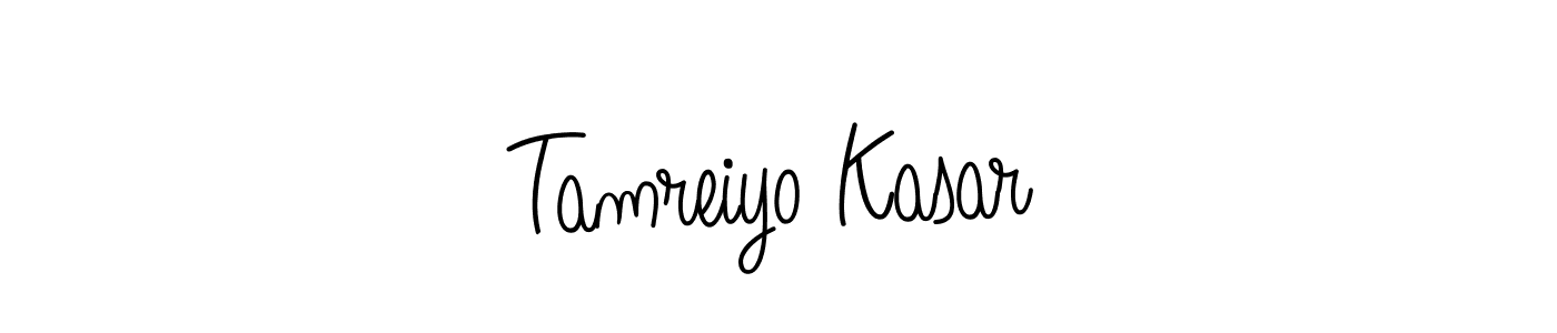 Design your own signature with our free online signature maker. With this signature software, you can create a handwritten (Angelique-Rose-font-FFP) signature for name Tamreiyo Kasar. Tamreiyo Kasar signature style 5 images and pictures png