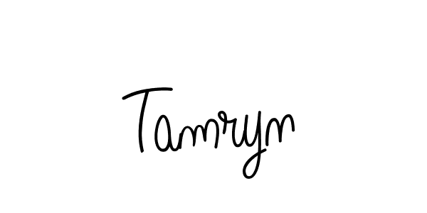 Create a beautiful signature design for name Tamryn. With this signature (Angelique-Rose-font-FFP) fonts, you can make a handwritten signature for free. Tamryn signature style 5 images and pictures png