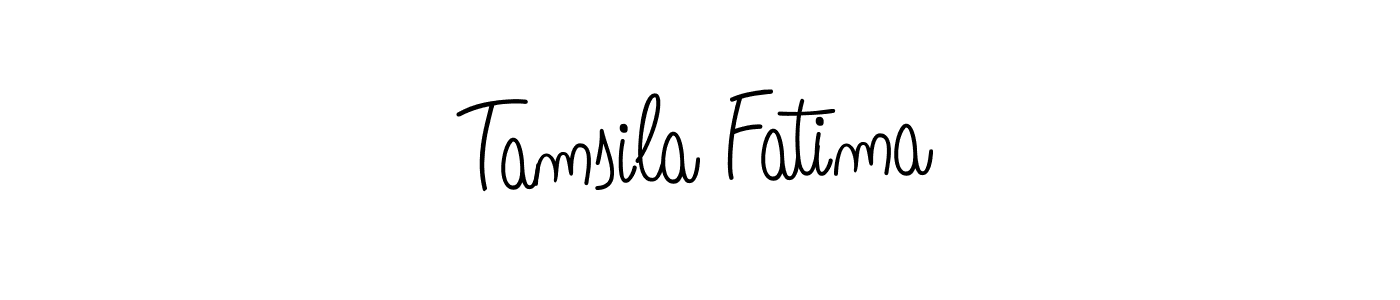 Similarly Angelique-Rose-font-FFP is the best handwritten signature design. Signature creator online .You can use it as an online autograph creator for name Tamsila Fatima. Tamsila Fatima signature style 5 images and pictures png