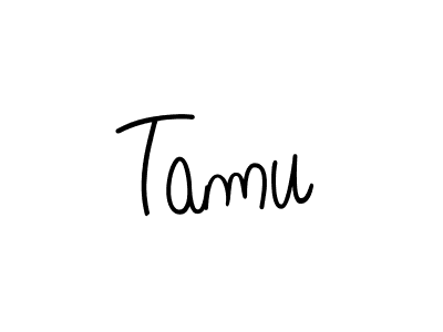 Design your own signature with our free online signature maker. With this signature software, you can create a handwritten (Angelique-Rose-font-FFP) signature for name Tamu. Tamu signature style 5 images and pictures png