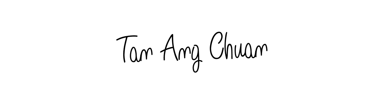 How to make Tan Ang Chuan name signature. Use Angelique-Rose-font-FFP style for creating short signs online. This is the latest handwritten sign. Tan Ang Chuan signature style 5 images and pictures png