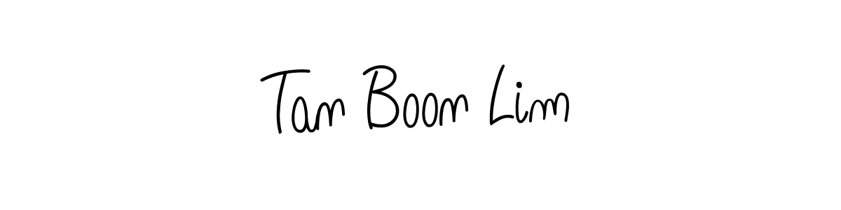 The best way (Angelique-Rose-font-FFP) to make a short signature is to pick only two or three words in your name. The name Tan Boon Lim include a total of six letters. For converting this name. Tan Boon Lim signature style 5 images and pictures png