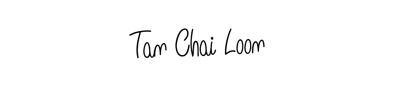 The best way (Angelique-Rose-font-FFP) to make a short signature is to pick only two or three words in your name. The name Tan Chai Loon include a total of six letters. For converting this name. Tan Chai Loon signature style 5 images and pictures png