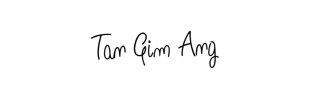 Tan Gim Ang stylish signature style. Best Handwritten Sign (Angelique-Rose-font-FFP) for my name. Handwritten Signature Collection Ideas for my name Tan Gim Ang. Tan Gim Ang signature style 5 images and pictures png