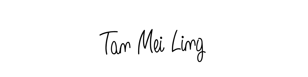 Tan Mei Ling stylish signature style. Best Handwritten Sign (Angelique-Rose-font-FFP) for my name. Handwritten Signature Collection Ideas for my name Tan Mei Ling. Tan Mei Ling signature style 5 images and pictures png