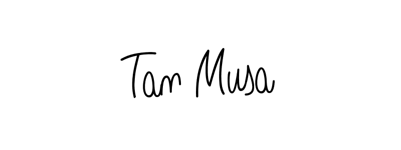 How to make Tan Musa signature? Angelique-Rose-font-FFP is a professional autograph style. Create handwritten signature for Tan Musa name. Tan Musa signature style 5 images and pictures png