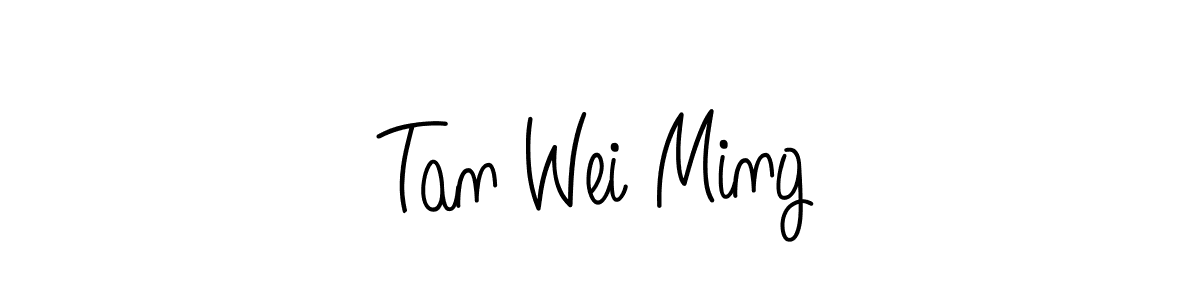 How to make Tan Wei Ming name signature. Use Angelique-Rose-font-FFP style for creating short signs online. This is the latest handwritten sign. Tan Wei Ming signature style 5 images and pictures png