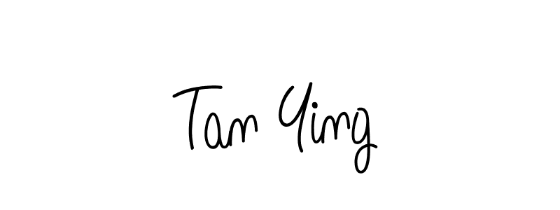 Tan Ying stylish signature style. Best Handwritten Sign (Angelique-Rose-font-FFP) for my name. Handwritten Signature Collection Ideas for my name Tan Ying. Tan Ying signature style 5 images and pictures png