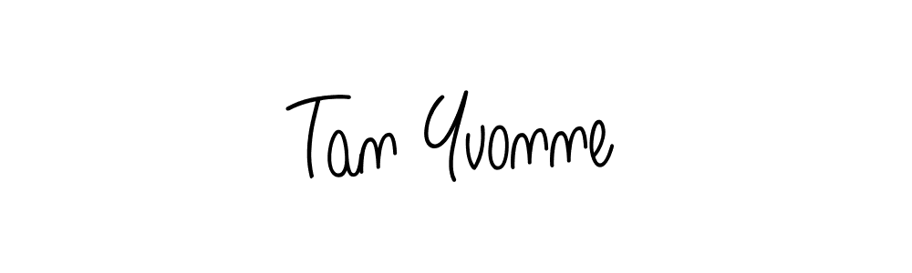 You should practise on your own different ways (Angelique-Rose-font-FFP) to write your name (Tan Yvonne) in signature. don't let someone else do it for you. Tan Yvonne signature style 5 images and pictures png