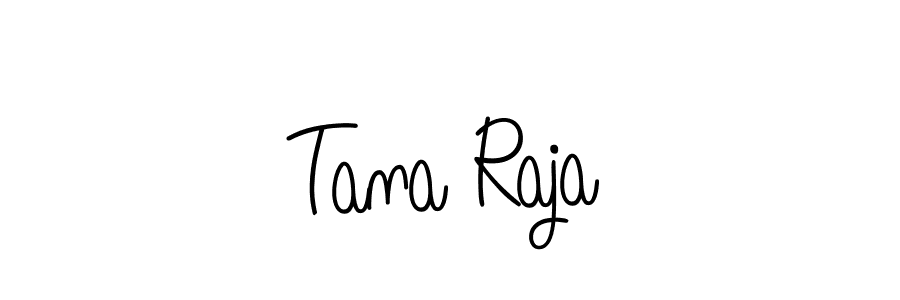 Make a beautiful signature design for name Tana Raja. With this signature (Angelique-Rose-font-FFP) style, you can create a handwritten signature for free. Tana Raja signature style 5 images and pictures png