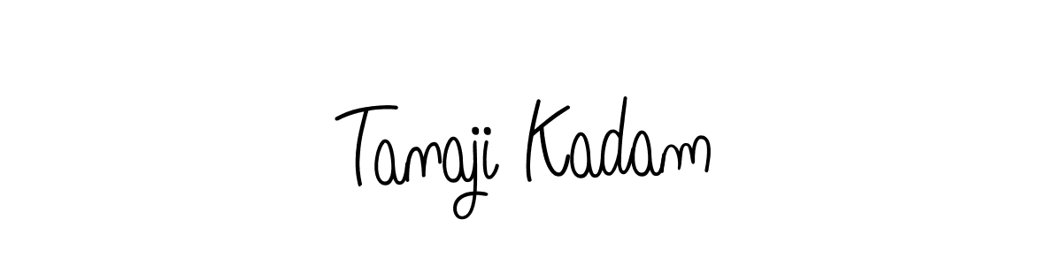 How to Draw Tanaji Kadam signature style? Angelique-Rose-font-FFP is a latest design signature styles for name Tanaji Kadam. Tanaji Kadam signature style 5 images and pictures png