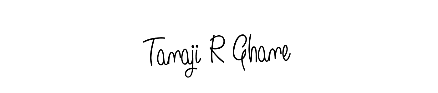 Create a beautiful signature design for name Tanaji R Ghane. With this signature (Angelique-Rose-font-FFP) fonts, you can make a handwritten signature for free. Tanaji R Ghane signature style 5 images and pictures png