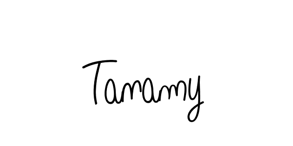The best way (Angelique-Rose-font-FFP) to make a short signature is to pick only two or three words in your name. The name Tanamy include a total of six letters. For converting this name. Tanamy signature style 5 images and pictures png