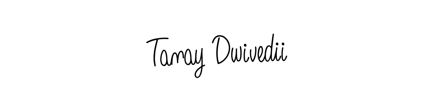 How to make Tanay Dwivedii name signature. Use Angelique-Rose-font-FFP style for creating short signs online. This is the latest handwritten sign. Tanay Dwivedii signature style 5 images and pictures png