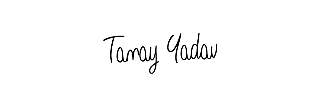Make a beautiful signature design for name Tanay Yadav. With this signature (Angelique-Rose-font-FFP) style, you can create a handwritten signature for free. Tanay Yadav signature style 5 images and pictures png