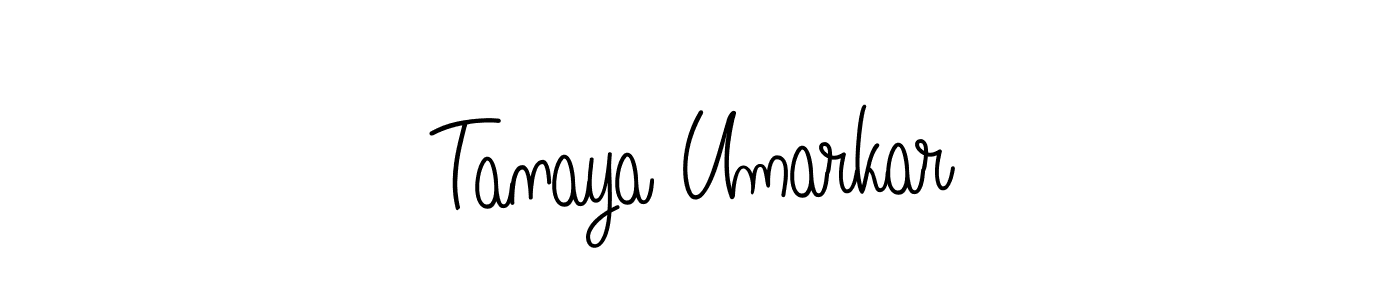 Tanaya Umarkar stylish signature style. Best Handwritten Sign (Angelique-Rose-font-FFP) for my name. Handwritten Signature Collection Ideas for my name Tanaya Umarkar. Tanaya Umarkar signature style 5 images and pictures png