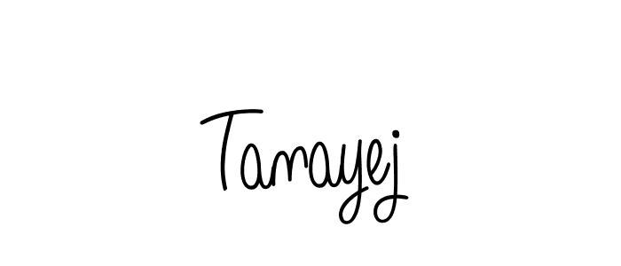 Use a signature maker to create a handwritten signature online. With this signature software, you can design (Angelique-Rose-font-FFP) your own signature for name Tanayej. Tanayej signature style 5 images and pictures png
