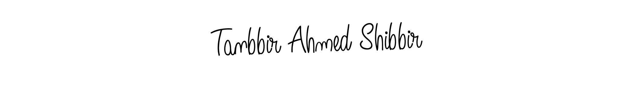 Design your own signature with our free online signature maker. With this signature software, you can create a handwritten (Angelique-Rose-font-FFP) signature for name Tanbbir Ahmed Shibbir. Tanbbir Ahmed Shibbir signature style 5 images and pictures png