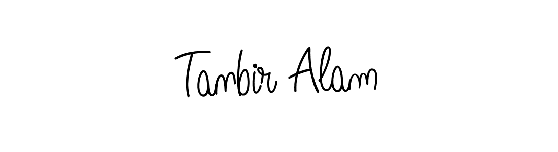 How to make Tanbir Alam name signature. Use Angelique-Rose-font-FFP style for creating short signs online. This is the latest handwritten sign. Tanbir Alam signature style 5 images and pictures png
