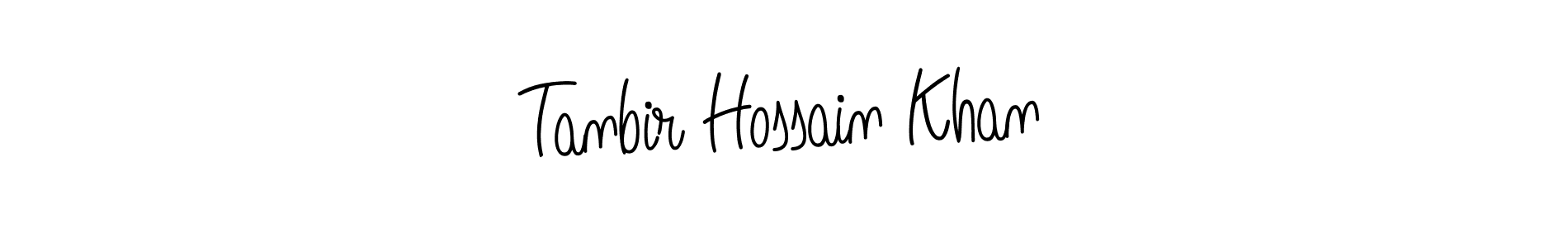 Design your own signature with our free online signature maker. With this signature software, you can create a handwritten (Angelique-Rose-font-FFP) signature for name Tanbir Hossain Khan. Tanbir Hossain Khan signature style 5 images and pictures png