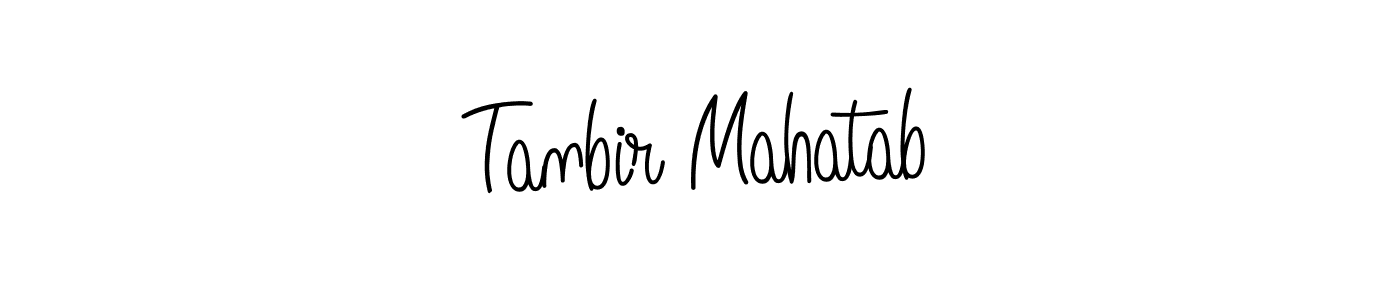 The best way (Angelique-Rose-font-FFP) to make a short signature is to pick only two or three words in your name. The name Tanbir Mahatab include a total of six letters. For converting this name. Tanbir Mahatab signature style 5 images and pictures png