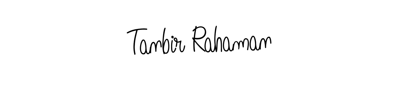 How to make Tanbir Rahaman signature? Angelique-Rose-font-FFP is a professional autograph style. Create handwritten signature for Tanbir Rahaman name. Tanbir Rahaman signature style 5 images and pictures png