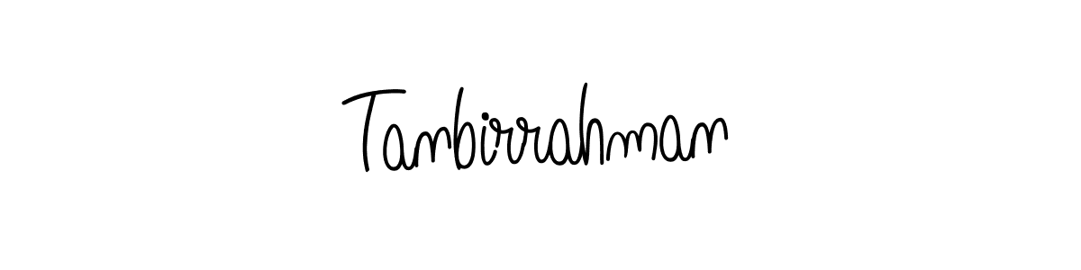 Design your own signature with our free online signature maker. With this signature software, you can create a handwritten (Angelique-Rose-font-FFP) signature for name Tanbirrahman. Tanbirrahman signature style 5 images and pictures png