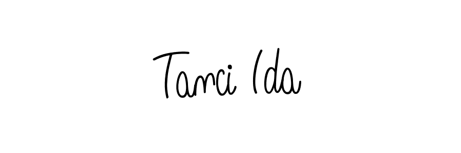 Design your own signature with our free online signature maker. With this signature software, you can create a handwritten (Angelique-Rose-font-FFP) signature for name Tanci Ida. Tanci Ida signature style 5 images and pictures png