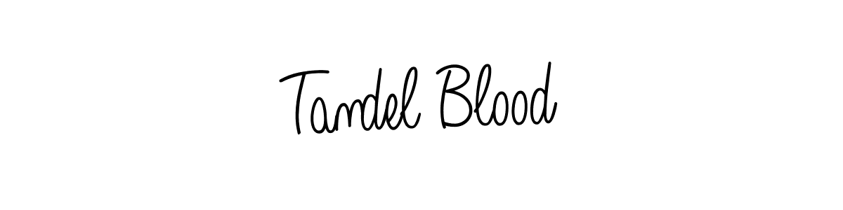 Here are the top 10 professional signature styles for the name Tandel Blood. These are the best autograph styles you can use for your name. Tandel Blood signature style 5 images and pictures png